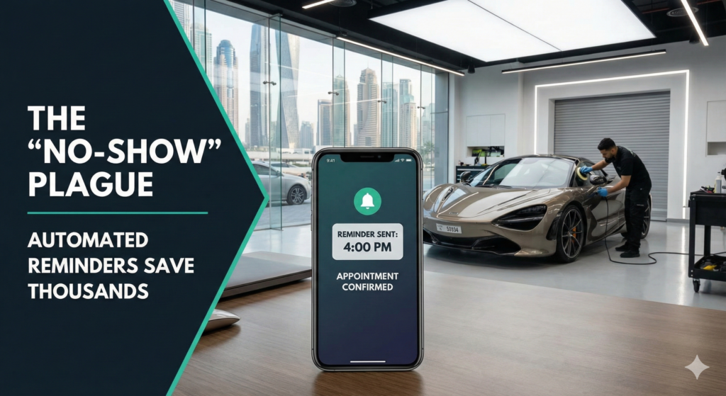 The "No-Show" Plague: How Automated Reminders Save UK Auto Detailers Thousands Reduce No-Shows in UK Auto Detailing | Automated WhatsApp Reminders